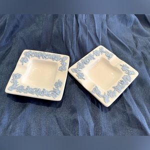 Wedgwood Jasperware Embossed 50s Ashtrays
